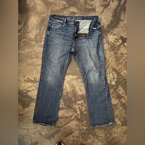 American Eagle Outfitters Dark Blue Straight Jeans